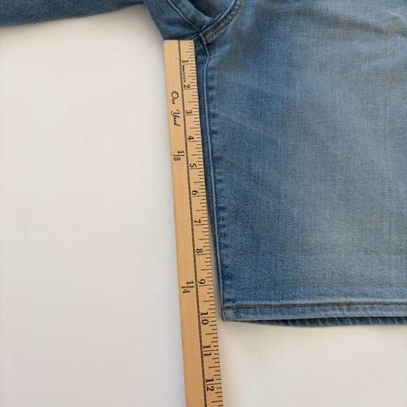 Chico's Shorts Womens 8 Blue Hi-Rise So Slimming Girlfriend Short Stretch Denim - Picture 5 of 12